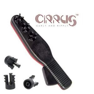 Cirrus Curly and Ripply Hair Styling Waver Tool 3 Ways Right Handed Black & Red